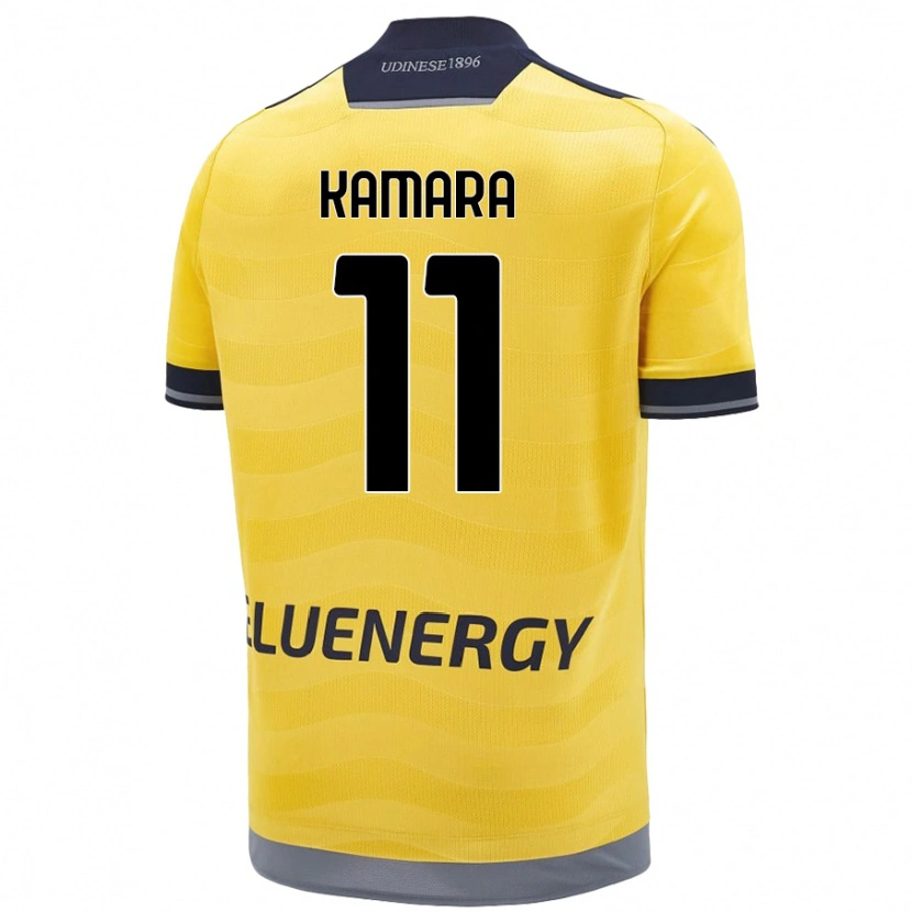 Danxen Mujer Camiseta Hassane Kamara #11 Dorado 2ª Equipación 2024/25 La Camisa México