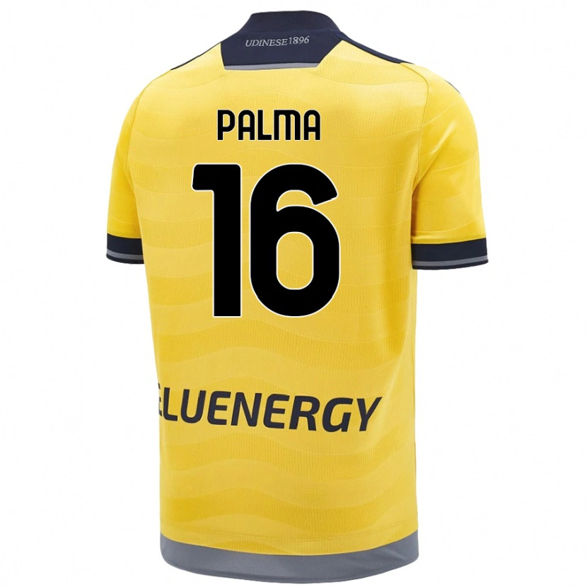 Danxen Mujer Camiseta Matteo Palma #16 Dorado 2ª Equipación 2024/25 La Camisa México