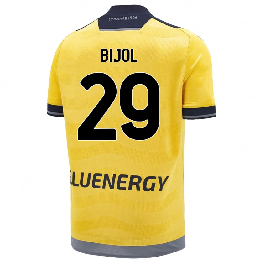 Danxen Mujer Camiseta Jaka Bijol #29 Dorado 2ª Equipación 2024/25 La Camisa México
