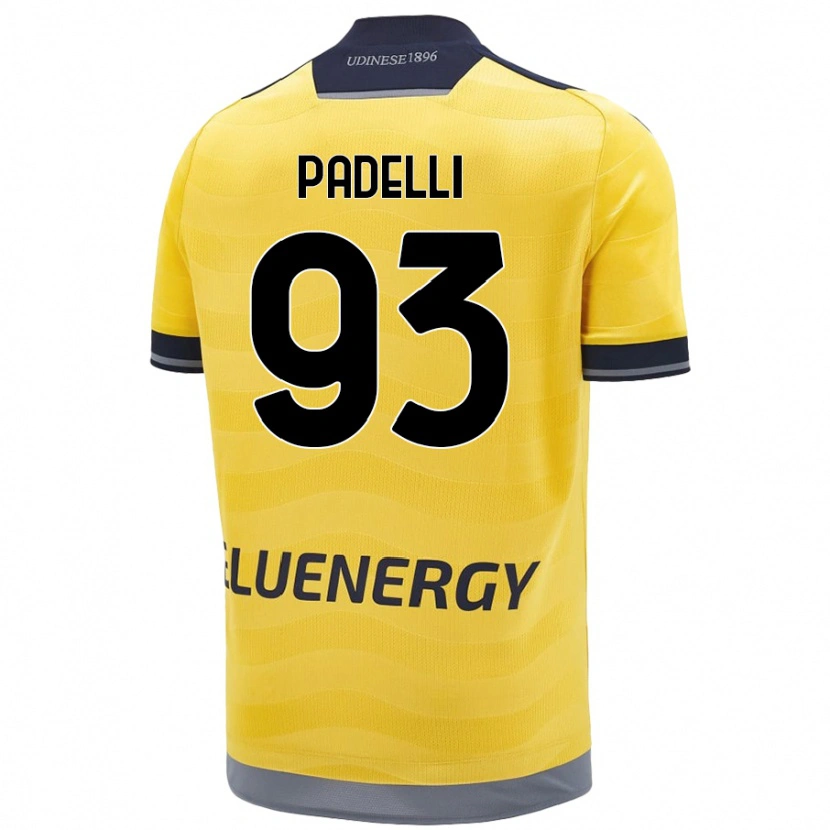 Danxen Mujer Camiseta Daniele Padelli #93 Dorado 2ª Equipación 2024/25 La Camisa México