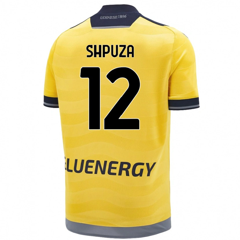 Danxen Mujer Camiseta Kleo Shpuza #12 Dorado 2ª Equipación 2024/25 La Camisa México