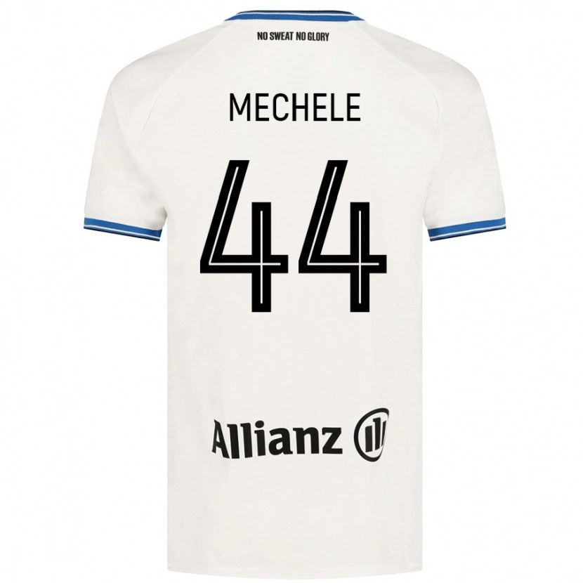Danxen Mujer Camiseta Brandon Mechele #44 Blanco 2ª Equipación 2024/25 La Camisa México