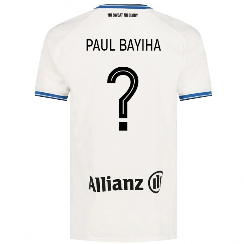 Danxen Mujer Camiseta Jean Paul Bayiha #0 Blanco 2ª Equipación 2024/25 La Camisa México