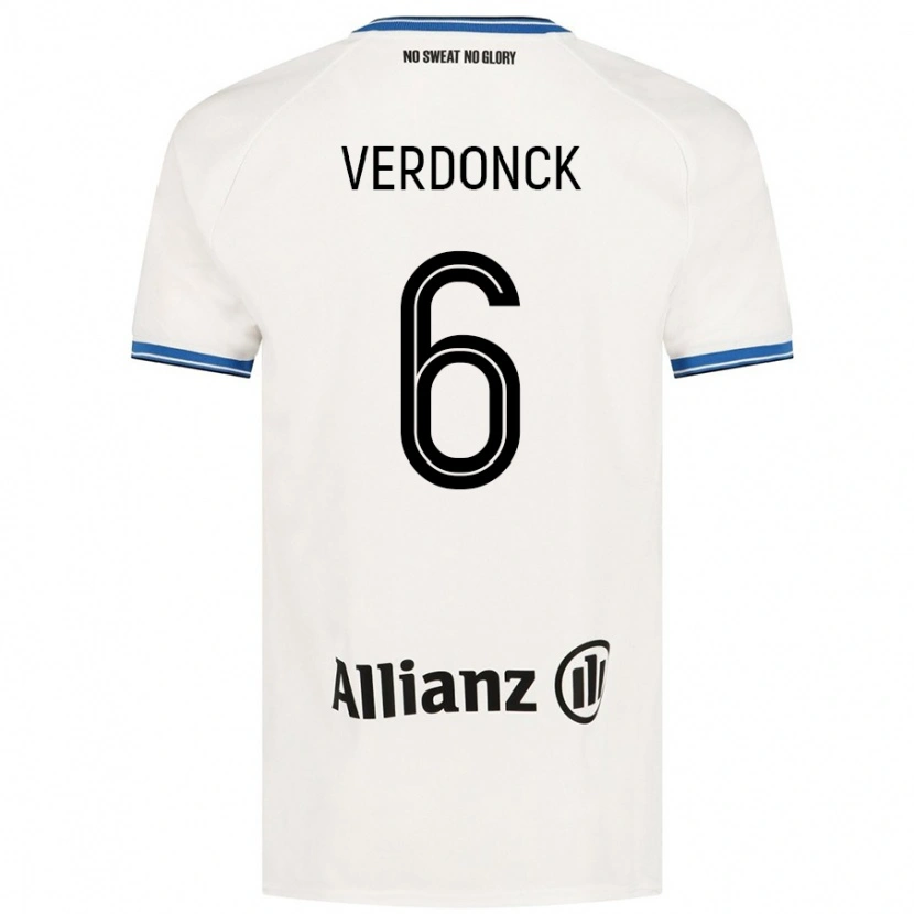 Danxen Mujer Camiseta Saar Verdonck #6 Blanco 2ª Equipación 2024/25 La Camisa México