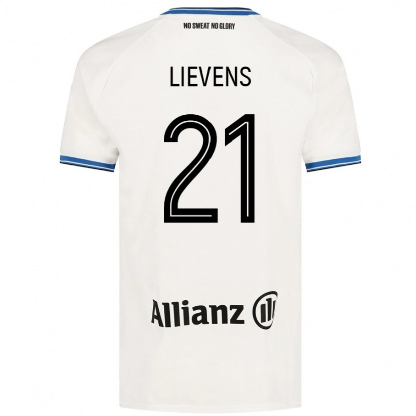 Danxen Mujer Camiseta Caitlin Lievens #21 Blanco 2ª Equipación 2024/25 La Camisa México