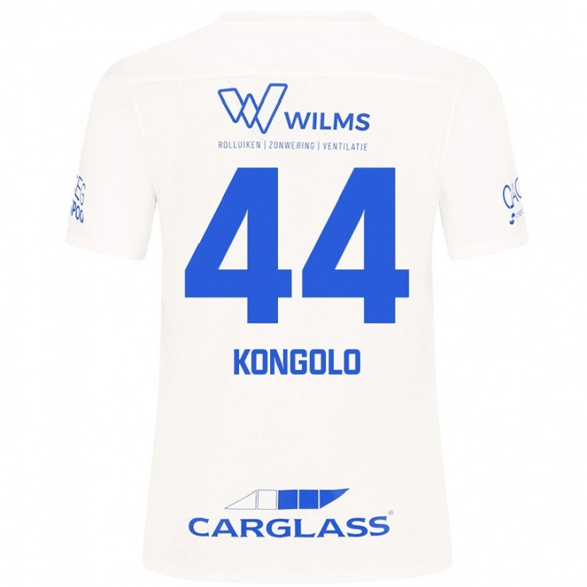 Danxen Mujer Camiseta Josue Kongolo #44 Blanco 2ª Equipación 2024/25 La Camisa México