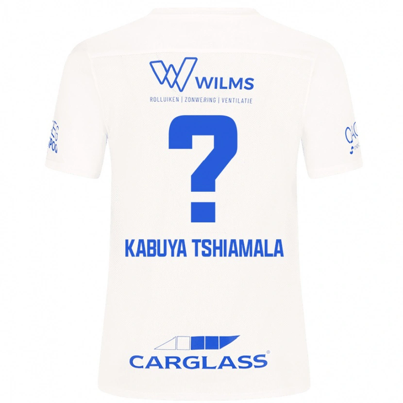 Danxen Mujer Camiseta Lino Kabuya Tshiamala #0 Blanco 2ª Equipación 2024/25 La Camisa México