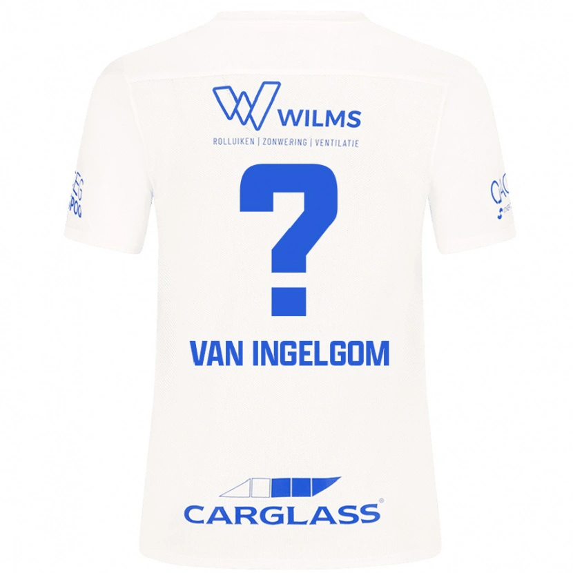 Danxen Mujer Camiseta Tijn Van Ingelgom #0 Blanco 2ª Equipación 2024/25 La Camisa México