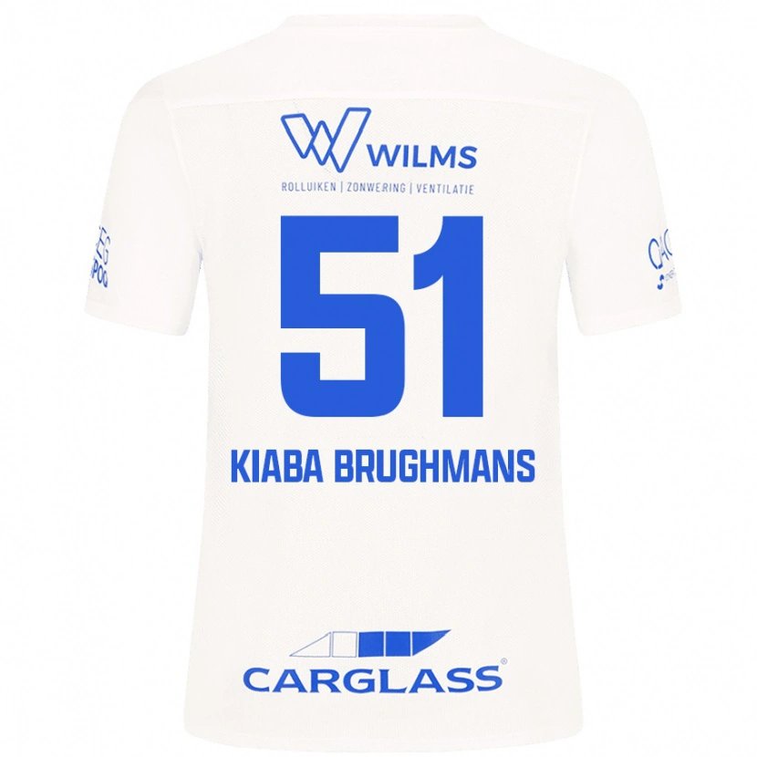 Danxen Mujer Camiseta Lucca Kiaba Brughmans #51 Blanco 2ª Equipación 2024/25 La Camisa México