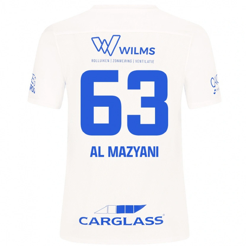 Danxen Mujer Camiseta Faissal Al Mazyani #63 Blanco 2ª Equipación 2024/25 La Camisa México