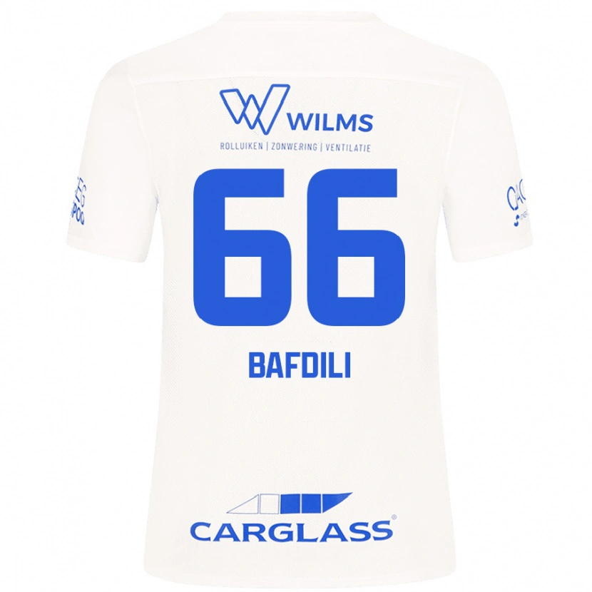 Danxen Mujer Camiseta Zaïd Bafdili #66 Blanco 2ª Equipación 2024/25 La Camisa México