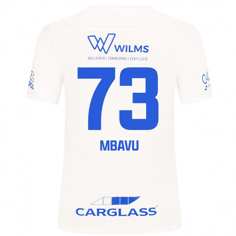 Danxen Mujer Camiseta Elie Mbavu #73 Blanco 2ª Equipación 2024/25 La Camisa México