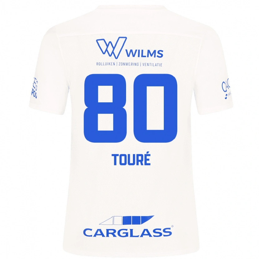 Danxen Mujer Camiseta Saïdou Touré #80 Blanco 2ª Equipación 2024/25 La Camisa México