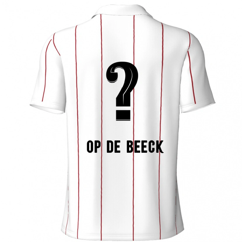 Danxen Mujer Camiseta Gregg Op De Beeck #0 Blanco Negro 2ª Equipación 2024/25 La Camisa México