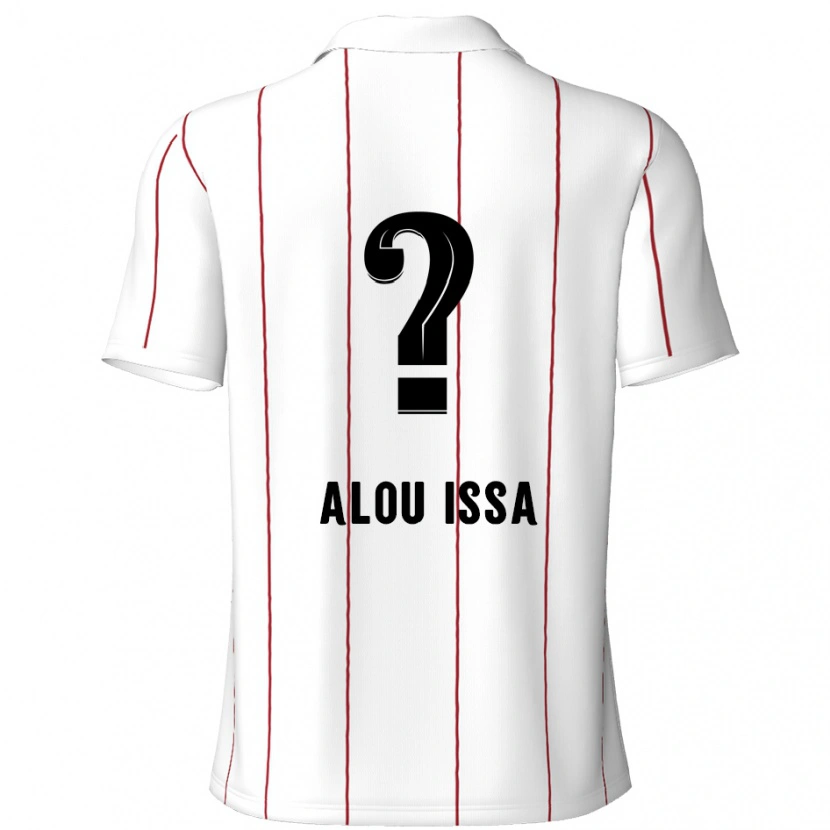 Danxen Mujer Camiseta Benjamin Alou Issa #0 Blanco Negro 2ª Equipación 2024/25 La Camisa México
