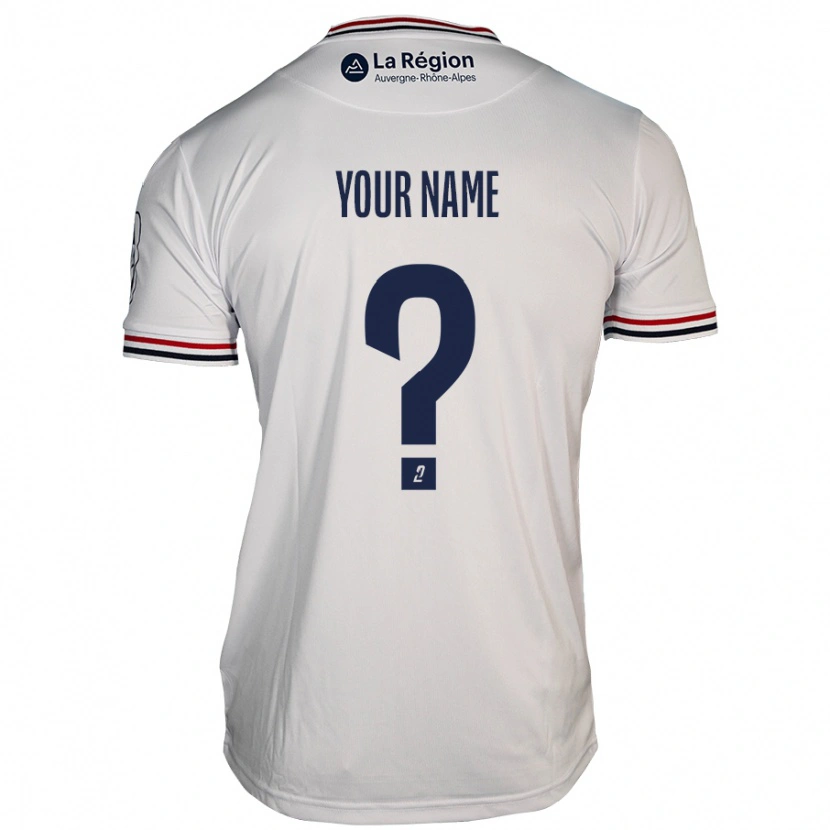Danxen Mujer Camiseta Su Nombre #0 Blanco 2ª Equipación 2024/25 La Camisa México