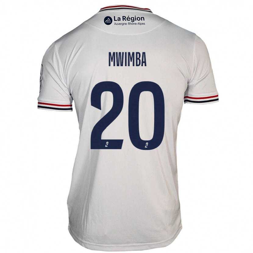 Danxen Mujer Camiseta Josué Mwimba Isala #20 Blanco 2ª Equipación 2024/25 La Camisa México