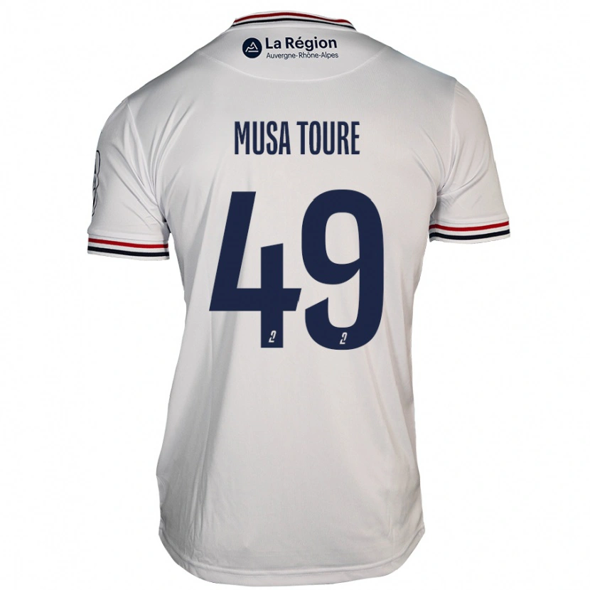Danxen Mujer Camiseta Musa Toure #49 Blanco 2ª Equipación 2024/25 La Camisa México