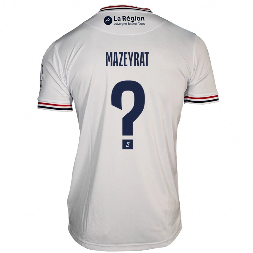 Danxen Mujer Camiseta Gabin Mazeyrat #0 Blanco 2ª Equipación 2024/25 La Camisa México