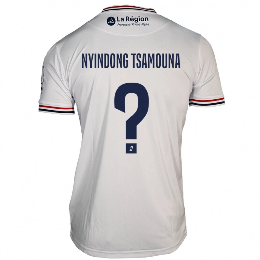 Danxen Mujer Camiseta Jean Nyindong Tsamouna #0 Blanco 2ª Equipación 2024/25 La Camisa México