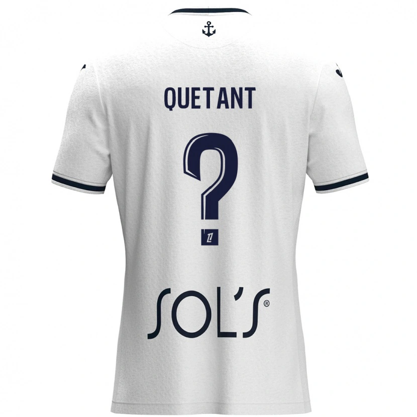 Danxen Mujer Camiseta Kenny Quetant #0 Blanco Azul Oscuro 2ª Equipación 2024/25 La Camisa México