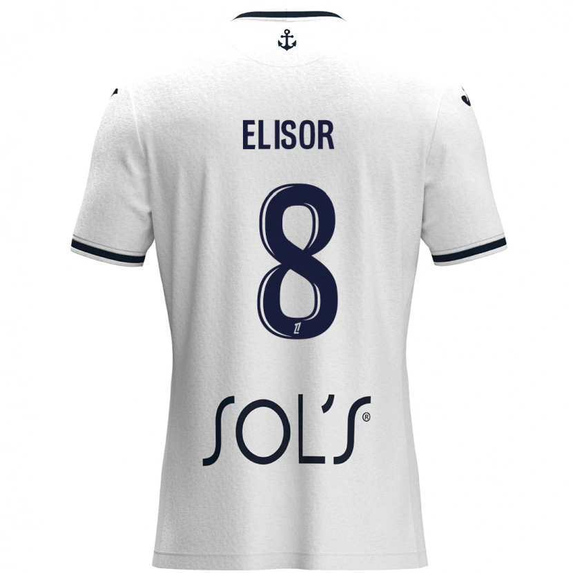 Danxen Mujer Camiseta Salomé Elisor #8 Blanco Azul Oscuro 2ª Equipación 2024/25 La Camisa México