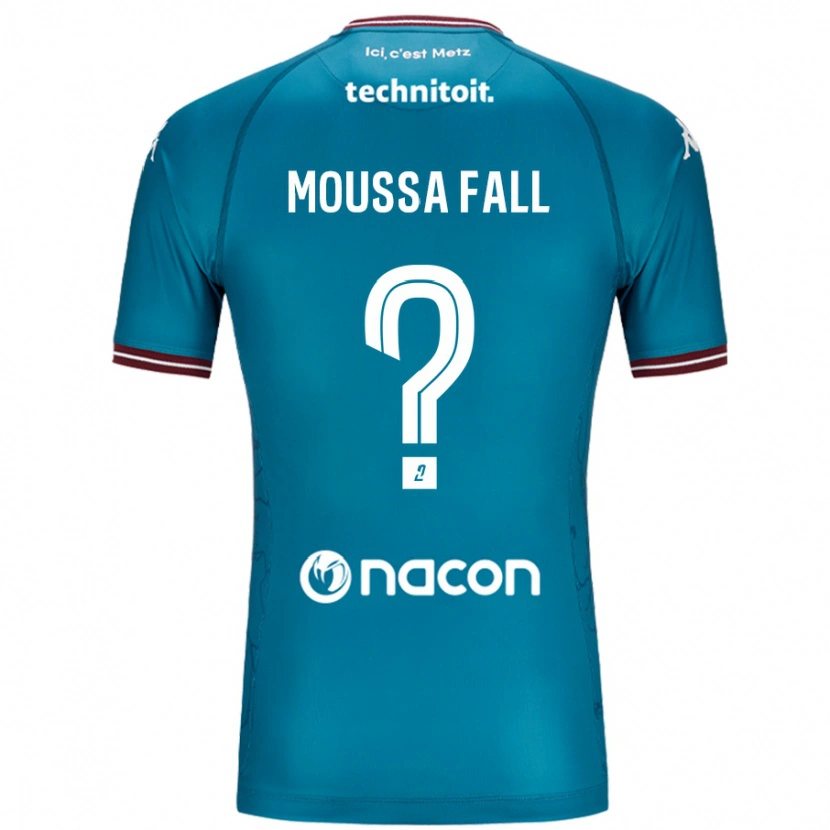 Danxen Mujer Camiseta Pape Moussa Fall #0 Azul Petróleo 2ª Equipación 2024/25 La Camisa México