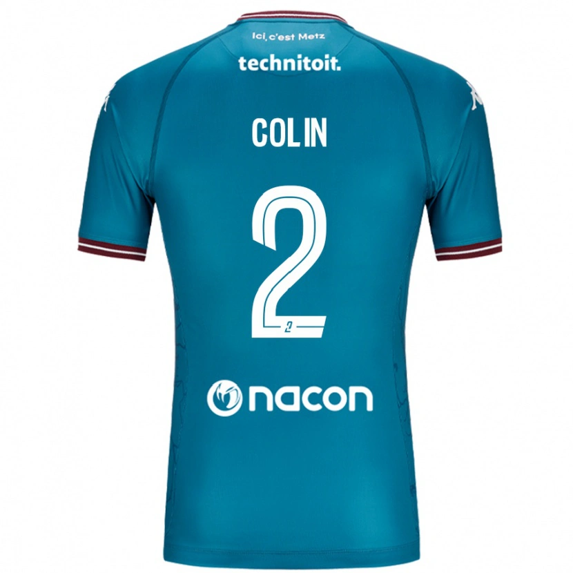 Danxen Mujer Camiseta Maxime Colin #2 Azul Petróleo 2ª Equipación 2024/25 La Camisa México