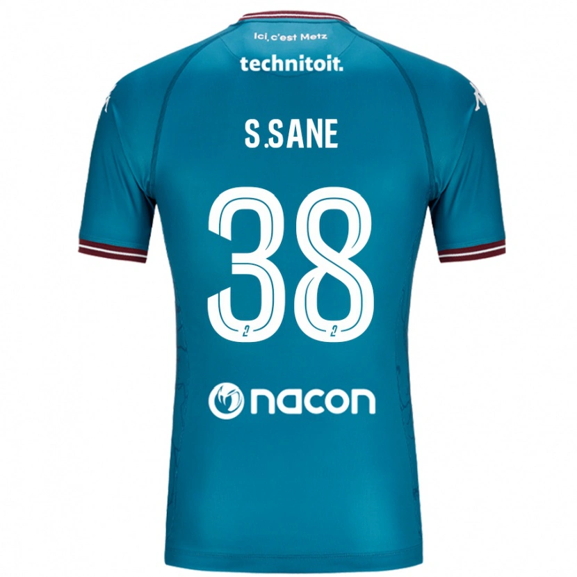 Danxen Mujer Camiseta Sadibou Sané #38 Azul Petróleo 2ª Equipación 2024/25 La Camisa México