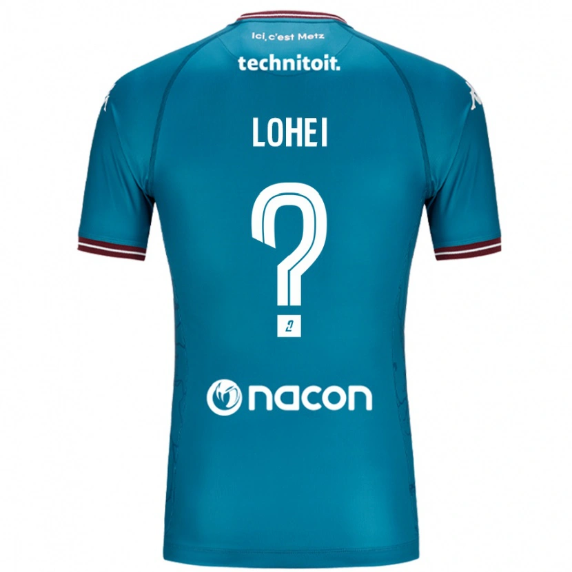 Danxen Mujer Camiseta Fabio Lohei #0 Azul Petróleo 2ª Equipación 2024/25 La Camisa México