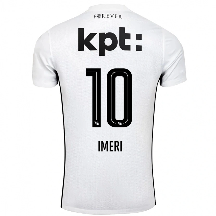 Danxen Mujer Camiseta Kastriot Imeri #10 Blanco Negro 2ª Equipación 2024/25 La Camisa México