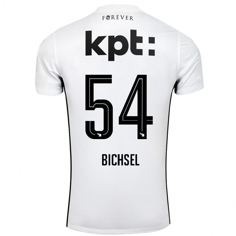 Danxen Mujer Camiseta Joel Bichsel #54 Blanco Negro 2ª Equipación 2024/25 La Camisa México