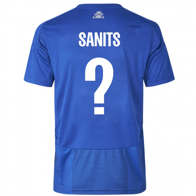 Danxen Mujer Camiseta Dimitri Sanits #0 Blanco Azul 2ª Equipación 2024/25 La Camisa México