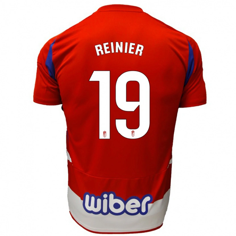 Danxen Niño Camiseta Reinier #19 Rojo Blanco Azul 1ª Equipación 2024/25 La Camisa México
