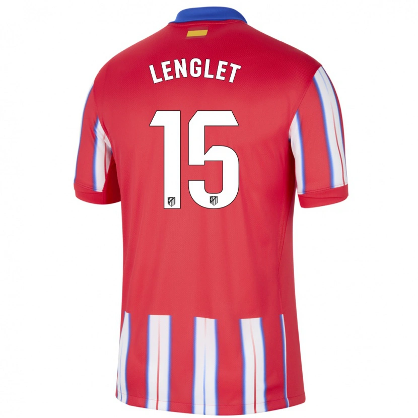 Danxen Niño Camiseta Clément Lenglet #15 Rojo Blanco Azul 1ª Equipación 2024/25 La Camisa México