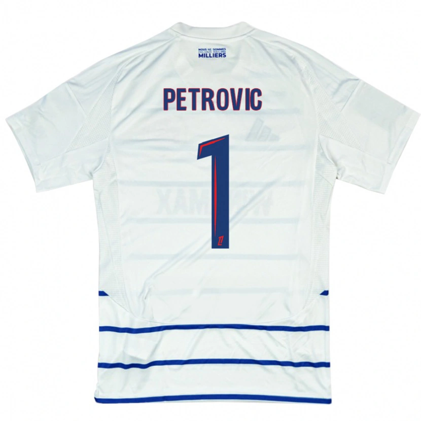 Danxen Niño Camiseta Djordje Petrovic #1 Blanco Azul 2ª Equipación 2024/25 La Camisa México