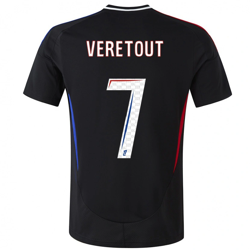 Danxen Niño Camiseta Jordan Veretout #7 Negro 2ª Equipación 2024/25 La Camisa México