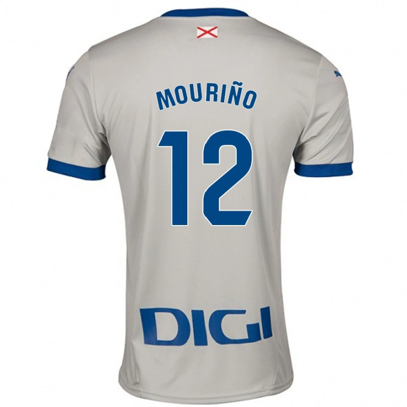 Danxen Niño Camiseta Santiago Mouriño #12 Gris Claro 2ª Equipación 2024/25 La Camisa México