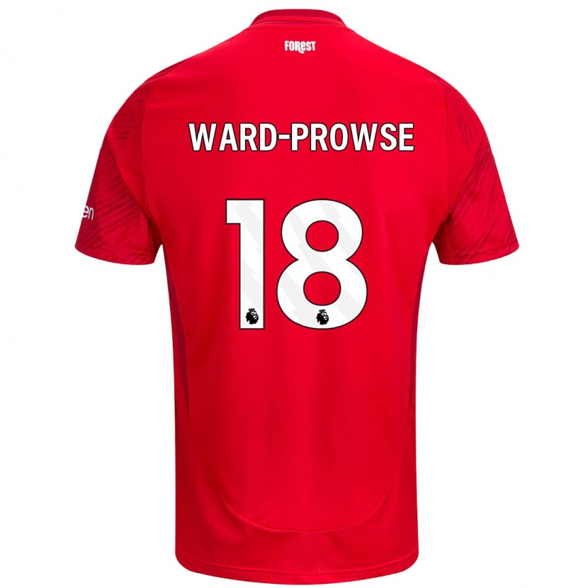 Danxen Niño Camiseta James Ward-Prowse #18 Rojo Blanco 1ª Equipación 2024/25 La Camisa México