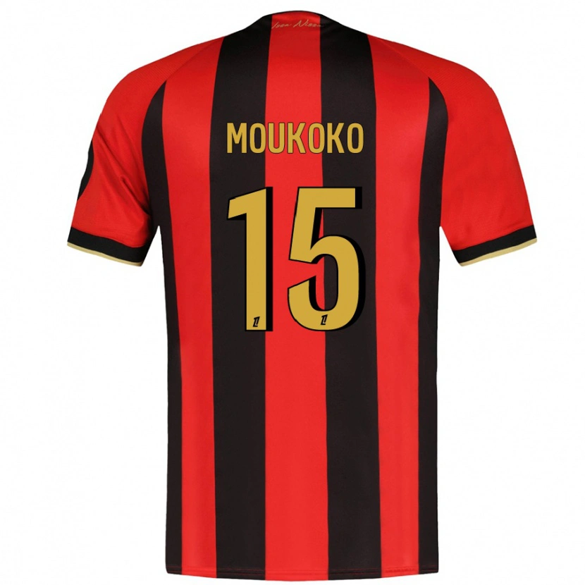Danxen Niño Camiseta Youssoufa Moukoko #15 Rojo Negro 1ª Equipación 2024/25 La Camisa México