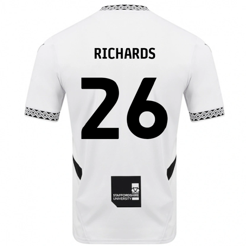 Danxen Niño Camiseta Rico Richards #26 Blanco 1ª Equipación 2024/25 La Camisa México
