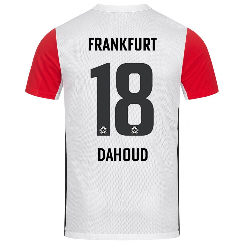 Danxen Niño Camiseta Mahmoud Dahoud #18 Blanco Rojo 1ª Equipación 2024/25 La Camisa México