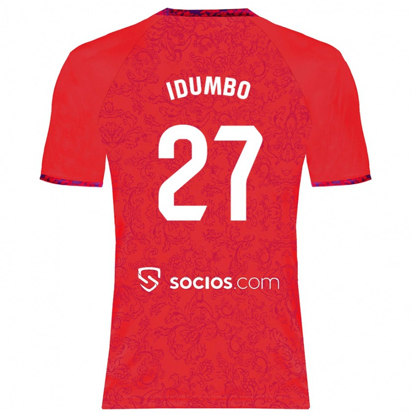 Danxen Niño Camiseta Stanis Idumbo Muzambo #27 Rojo 2ª Equipación 2024/25 La Camisa México