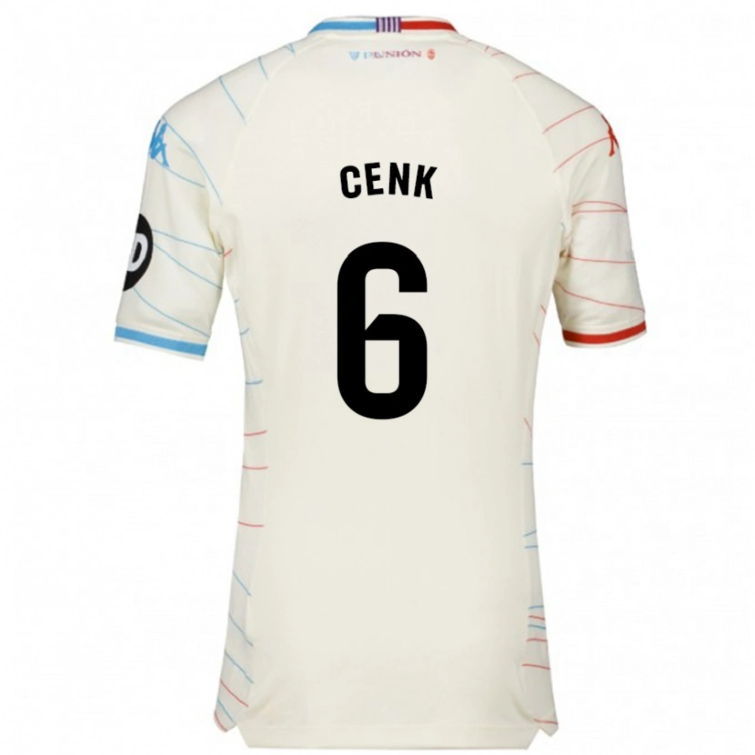 Danxen Niño Camiseta Cenk Özkacar #6 Blanco Rojo Azul 2ª Equipación 2024/25 La Camisa México
