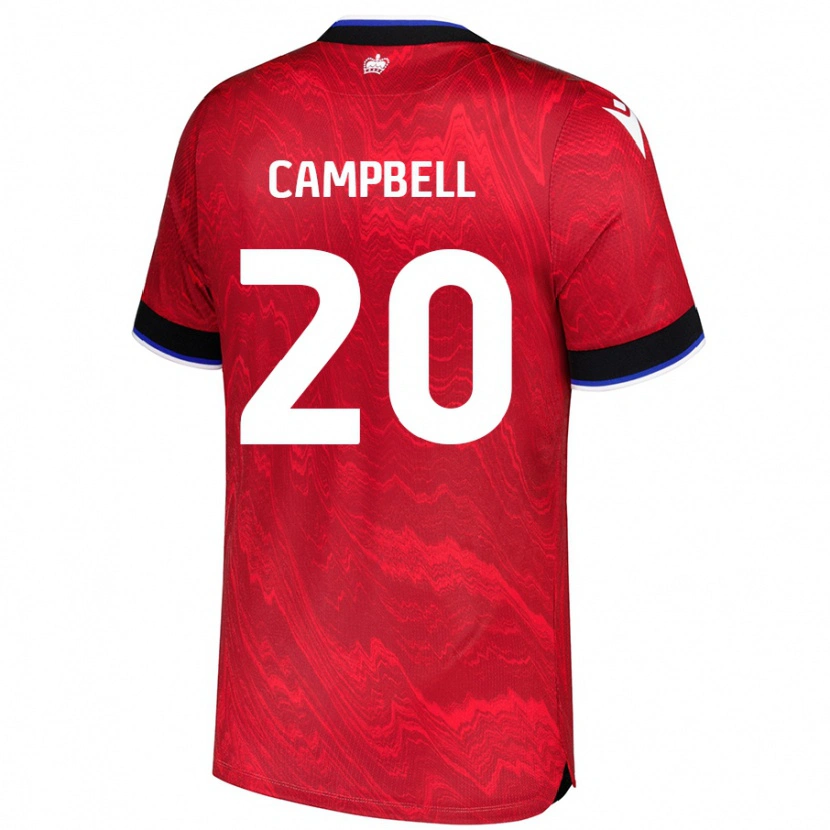 Danxen Niño Camiseta Chem Campbell #20 Rojo Negro 2ª Equipación 2024/25 La Camisa México