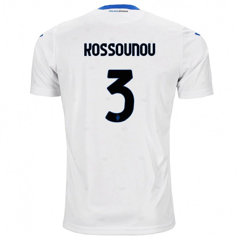 Danxen Niño Camiseta Odilon Kossounou #3 Blanco 2ª Equipación 2024/25 La Camisa México