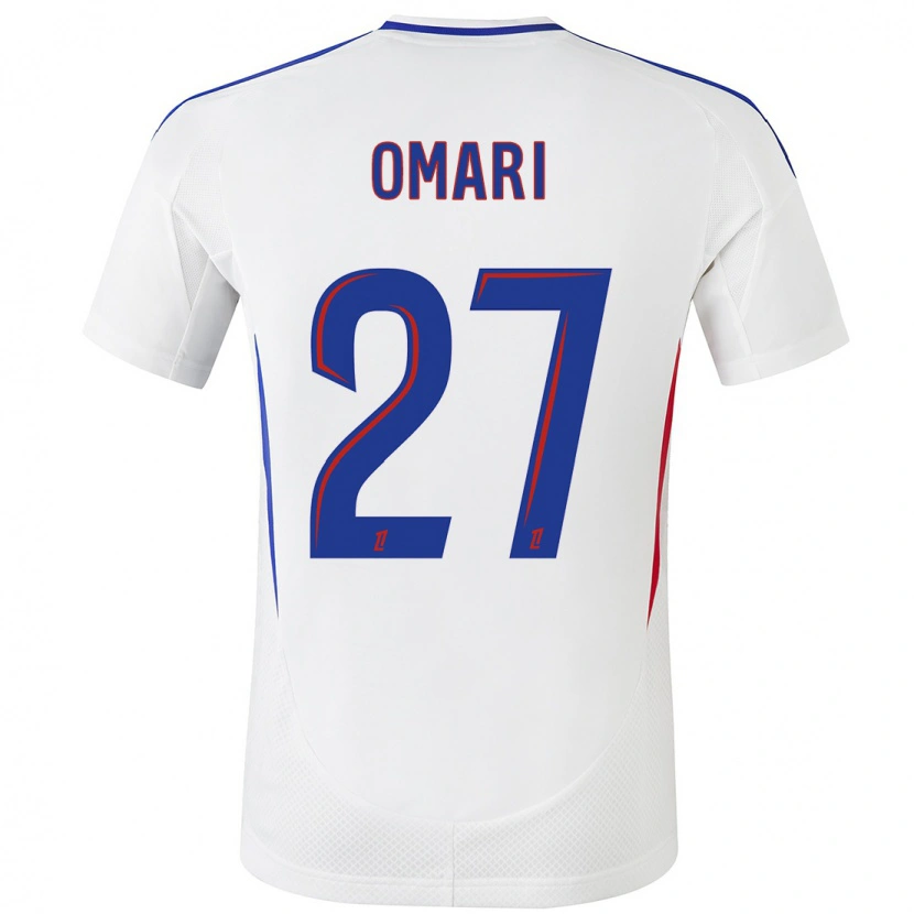 Danxen Niño Camiseta Warmed Omari #27 Blanco Azul 1ª Equipación 2024/25 La Camisa México
