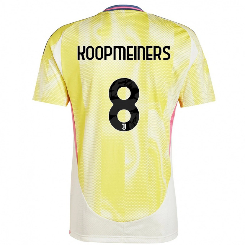 Danxen Niño Camiseta Teun Koopmeiners #8 Amarillo Solar 2ª Equipación 2024/25 La Camisa México