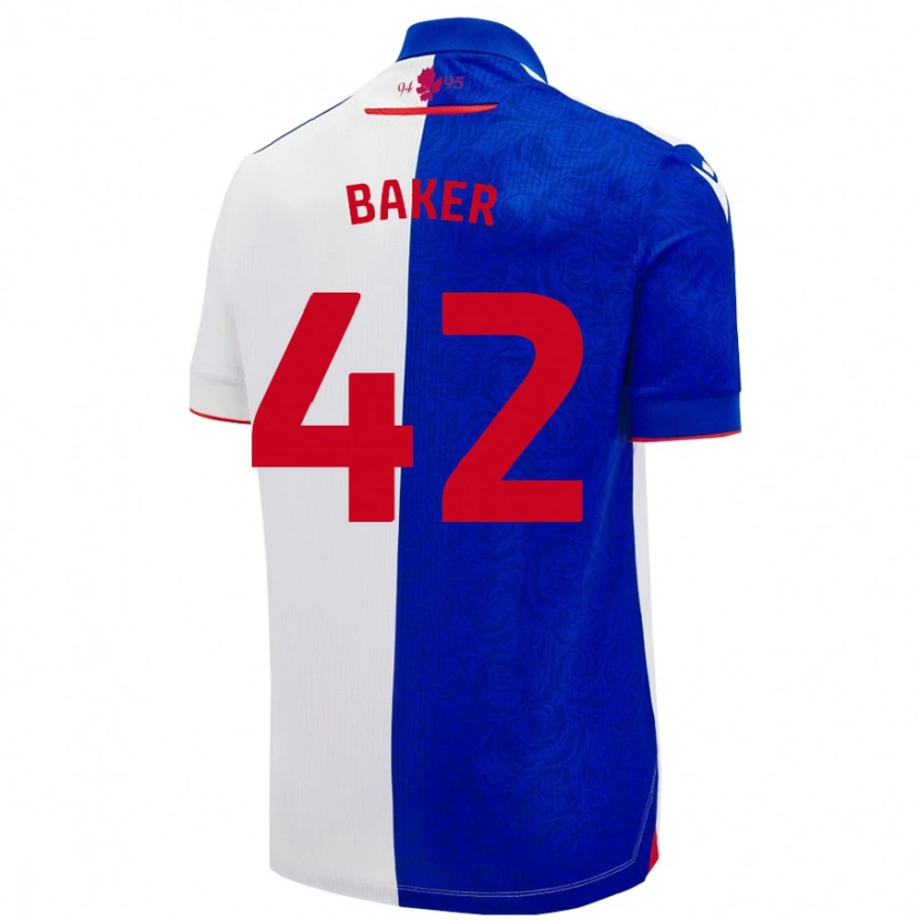 Danxen Niño Camiseta Lewis Baker #42 Azul Cielo Blanco 1ª Equipación 2024/25 La Camisa México