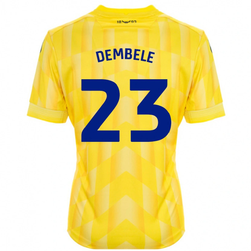 Danxen Niño Camiseta Siriki Dembélé #23 Amarillo 1ª Equipación 2024/25 La Camisa México